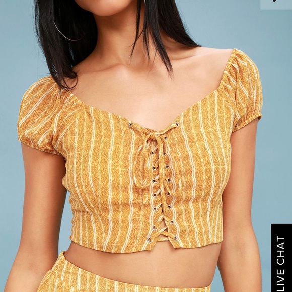 Lulus Tops - Wish me luck crop top by Lulus!